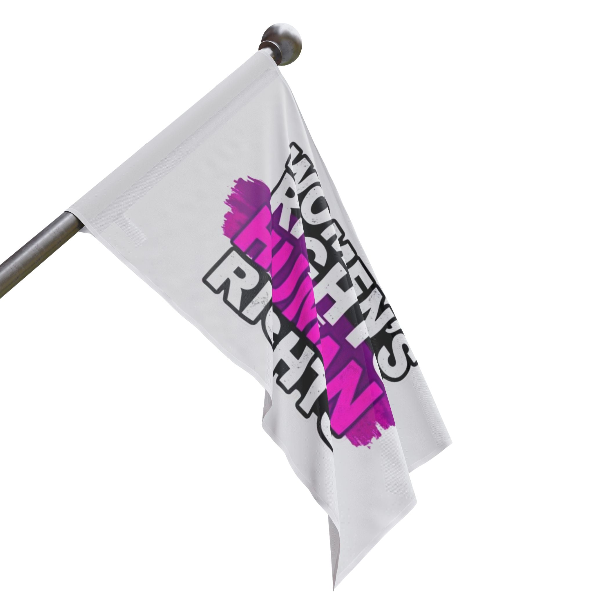Women's Rights are Human Rights Protest Flag