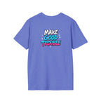 Make Good Trouble Trans Colors Graphic Unisex T-Shirt - Bold Statement Tee for Activists & Dreamers