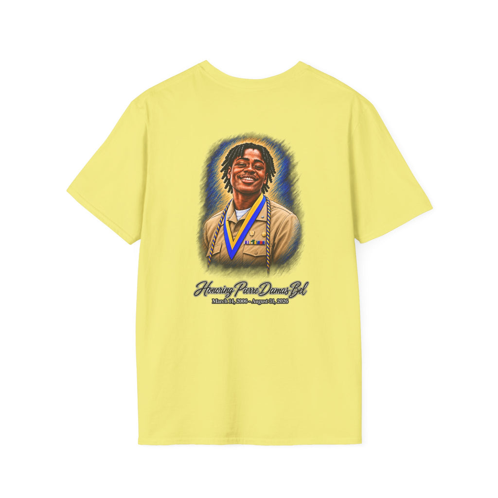 Portrait Front and Back - In Memory of Pierre Damas Bel T-Shirt
