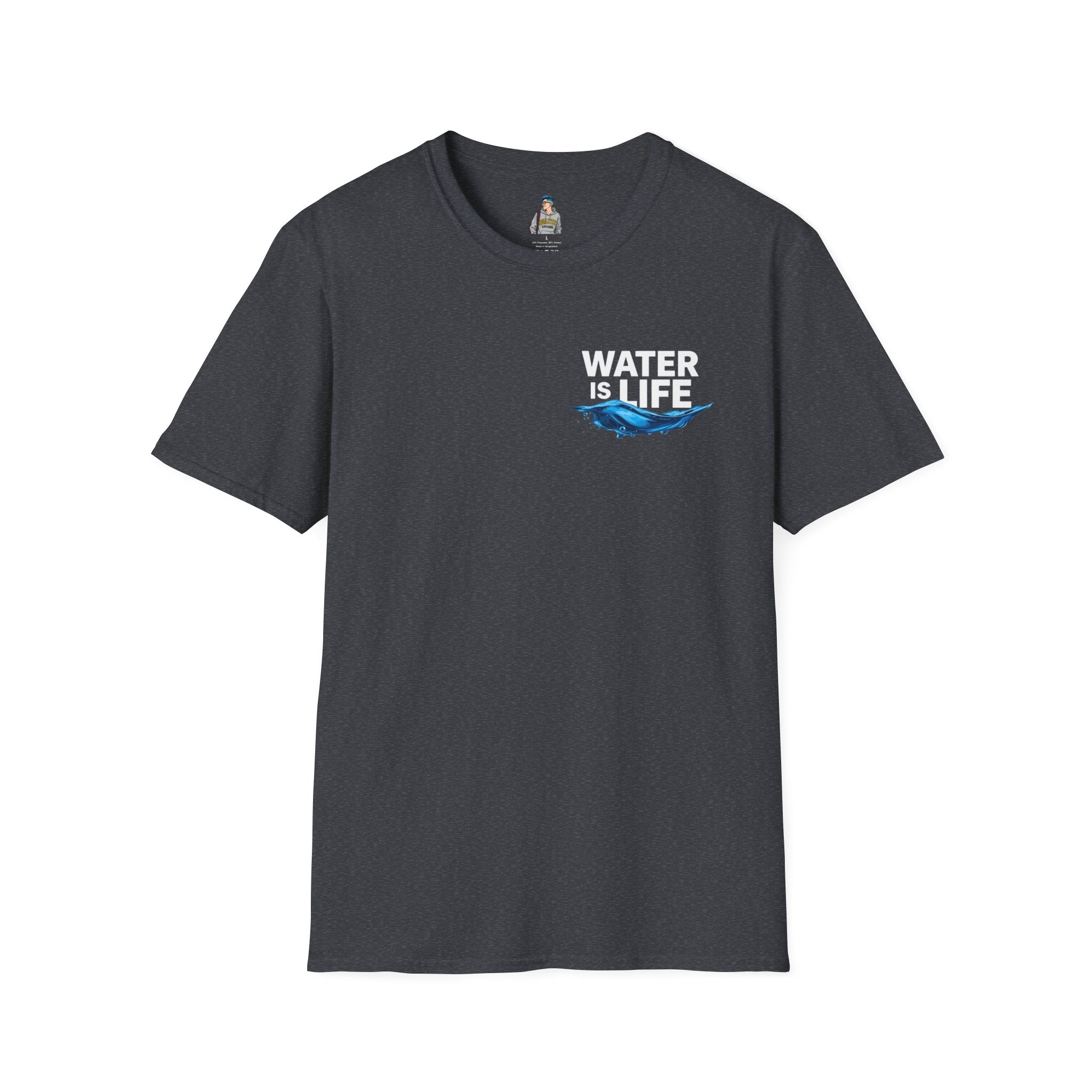 Water is Life Unisex T-Shirt | Eco-Friendly Tee for Environmentalists, Beach Lovers, Awareness Campaigns, Gifting