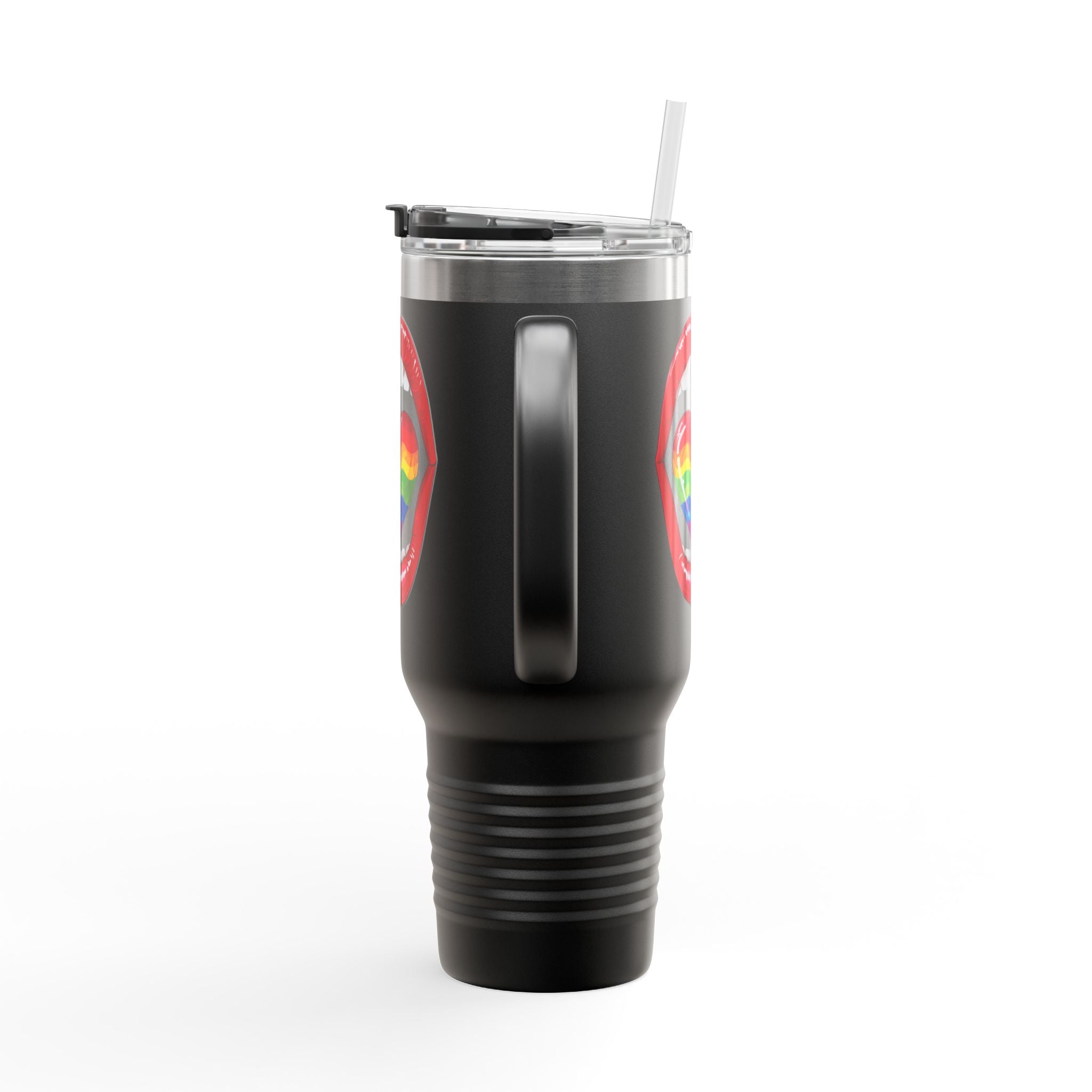 Rainbow Tongue Insulated Travel Mug - 40oz, Perfect for Pride Celebrations
