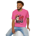 T-Shirt — "It's Good To Be Woke" Graphic Tee (Alarm Clock Design)