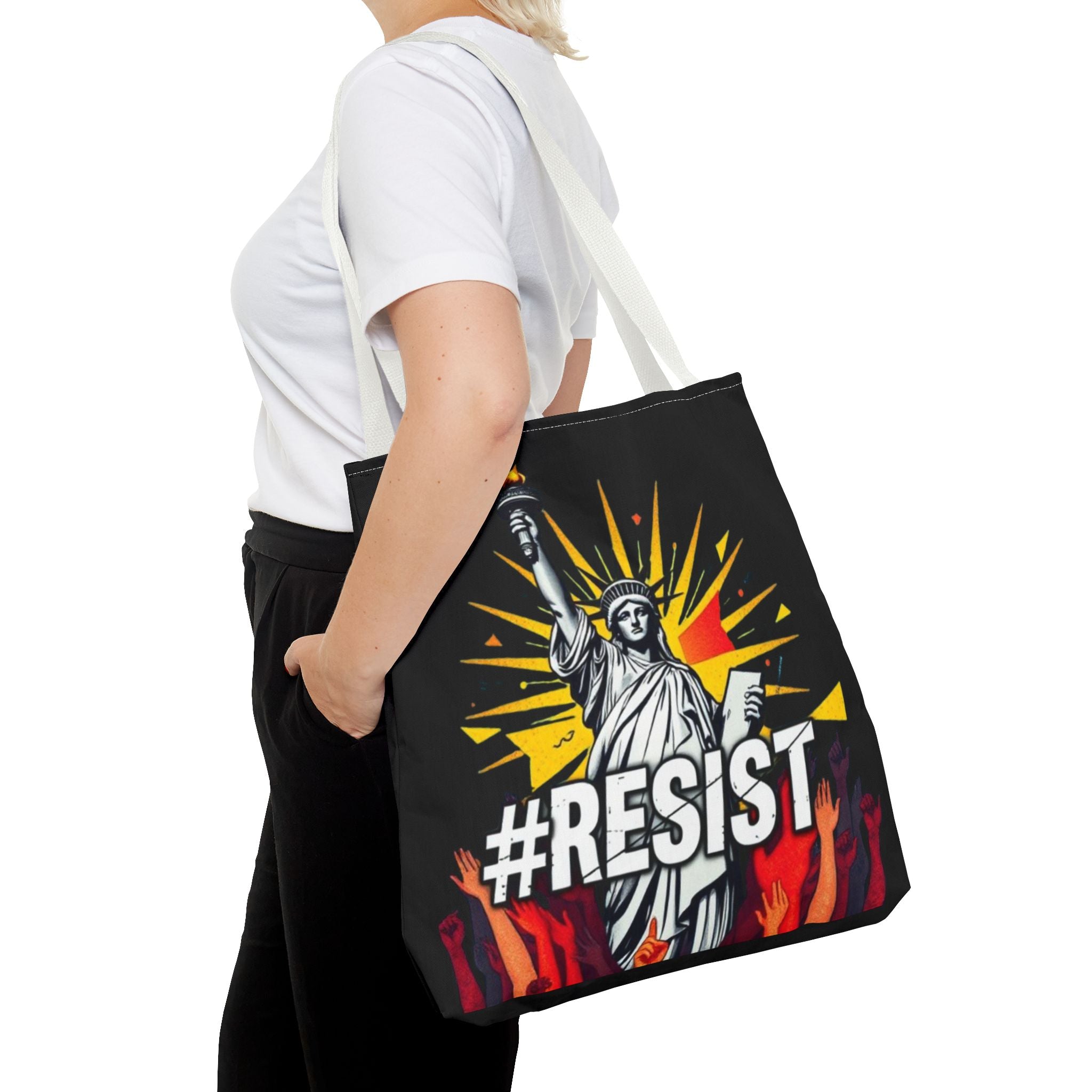 #RESIST With Lady Liberty Tote Bag