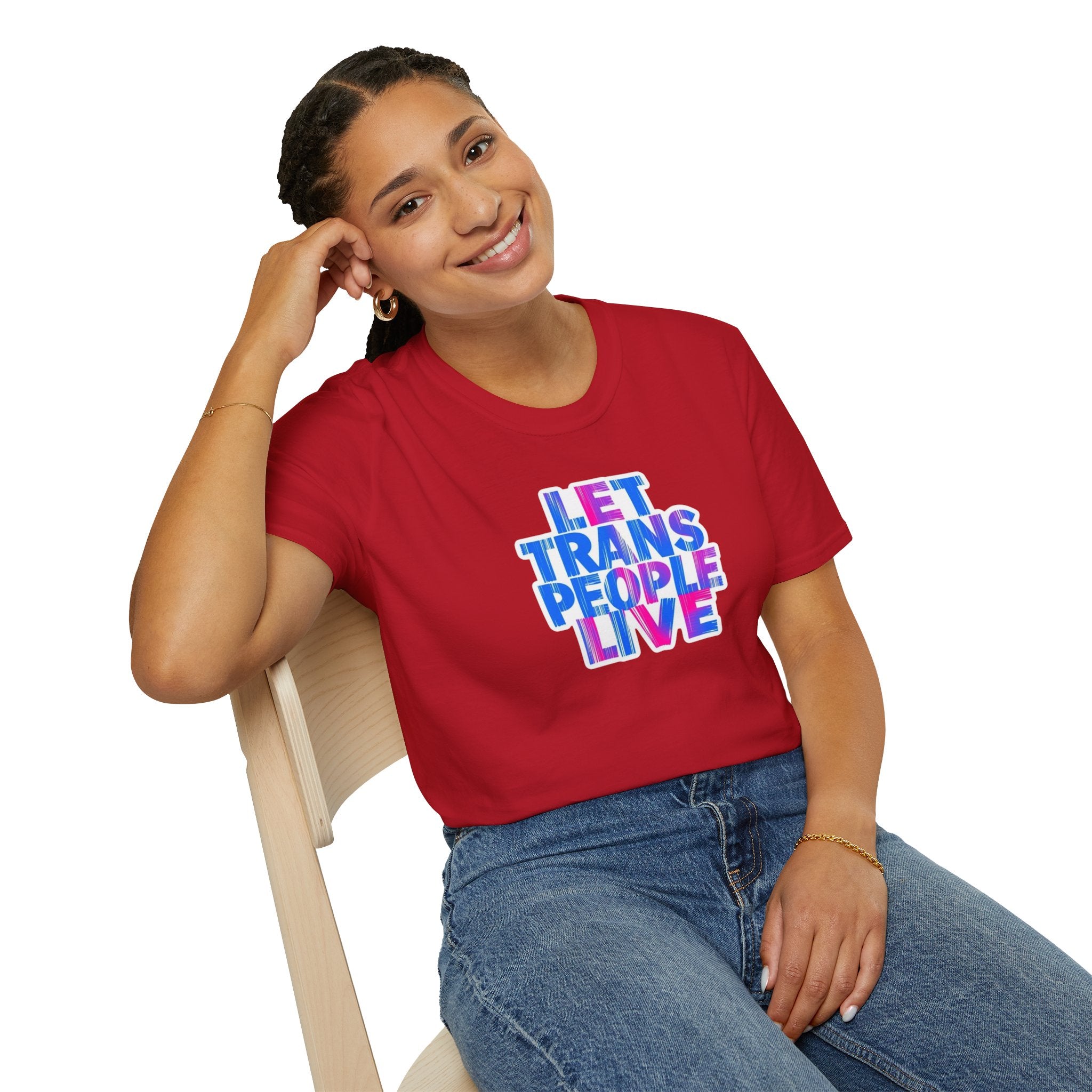 Let Trans People Live Unisex Softstyle T-Shirt