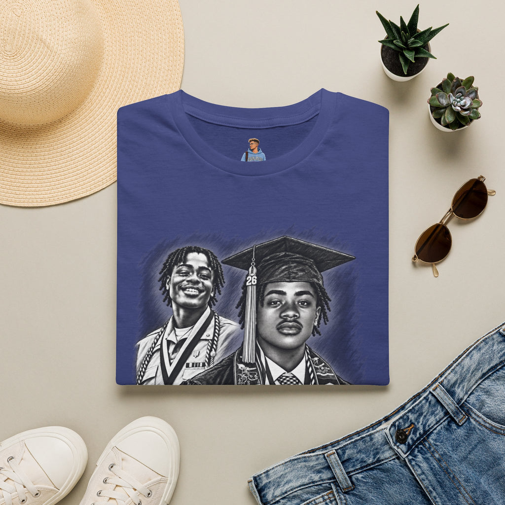 Double Portrait Front - In Memory of Pierre Damas Bel T-Shirt