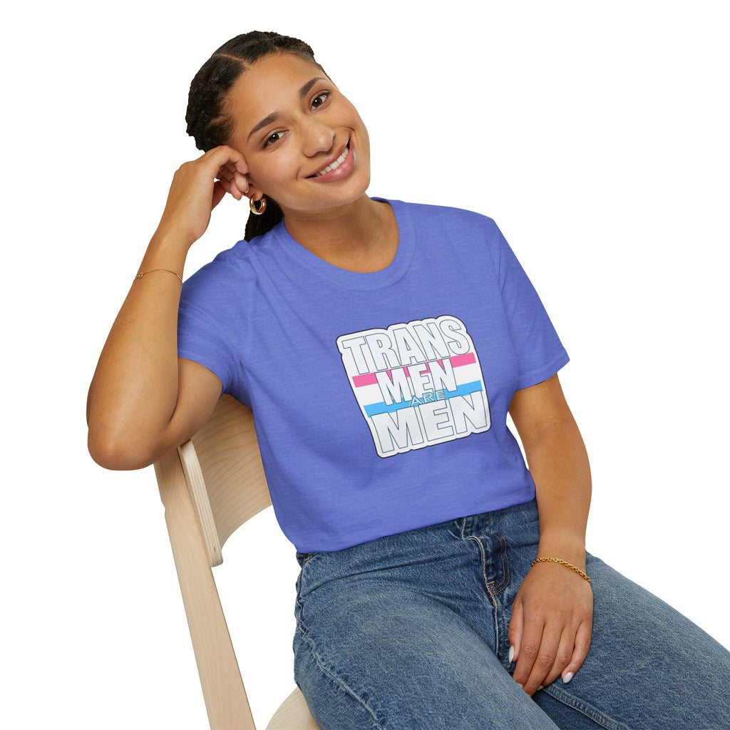 Unisex Softstyle T-Shirt - 'Trans Men Are Men' Statement Tee