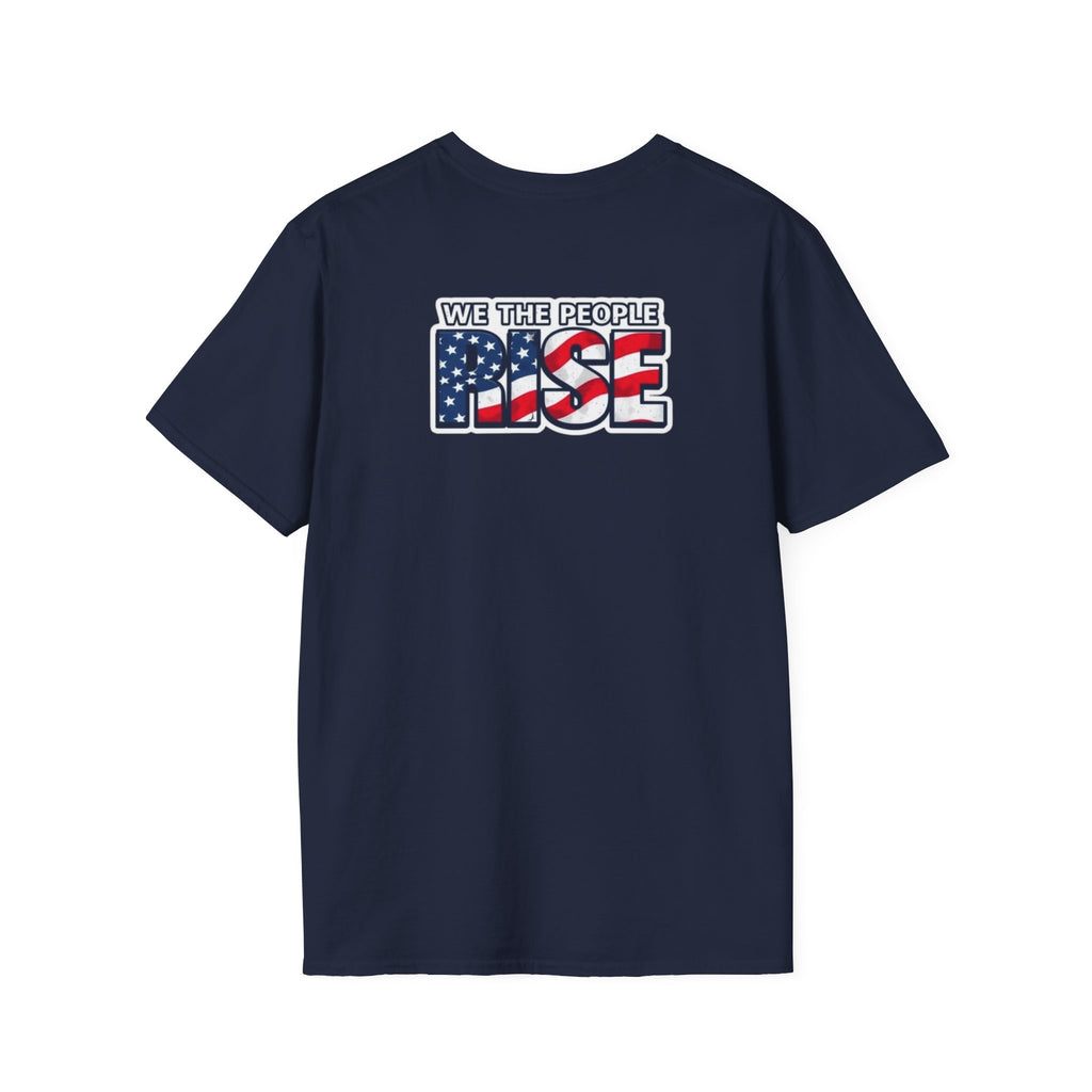 Patriotic Unisex T-Shirt - 50501 We The People Rise - American Flag Design