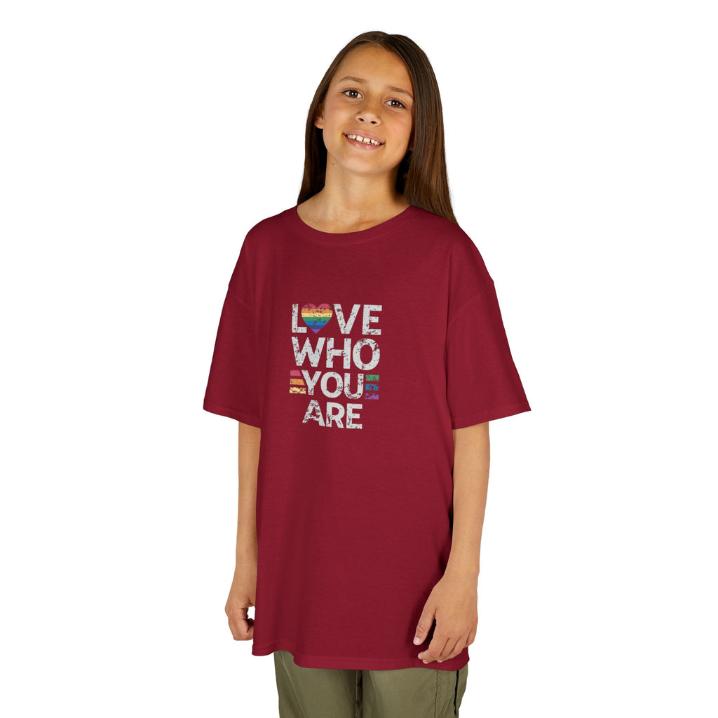 Love Who You Are Kids Heavy Cotton™ Tee - Pride Shirt for Children
