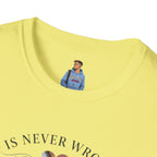 Love Is Never Wrong T-Shirt — LGBTQ+ Pride Heart Tee