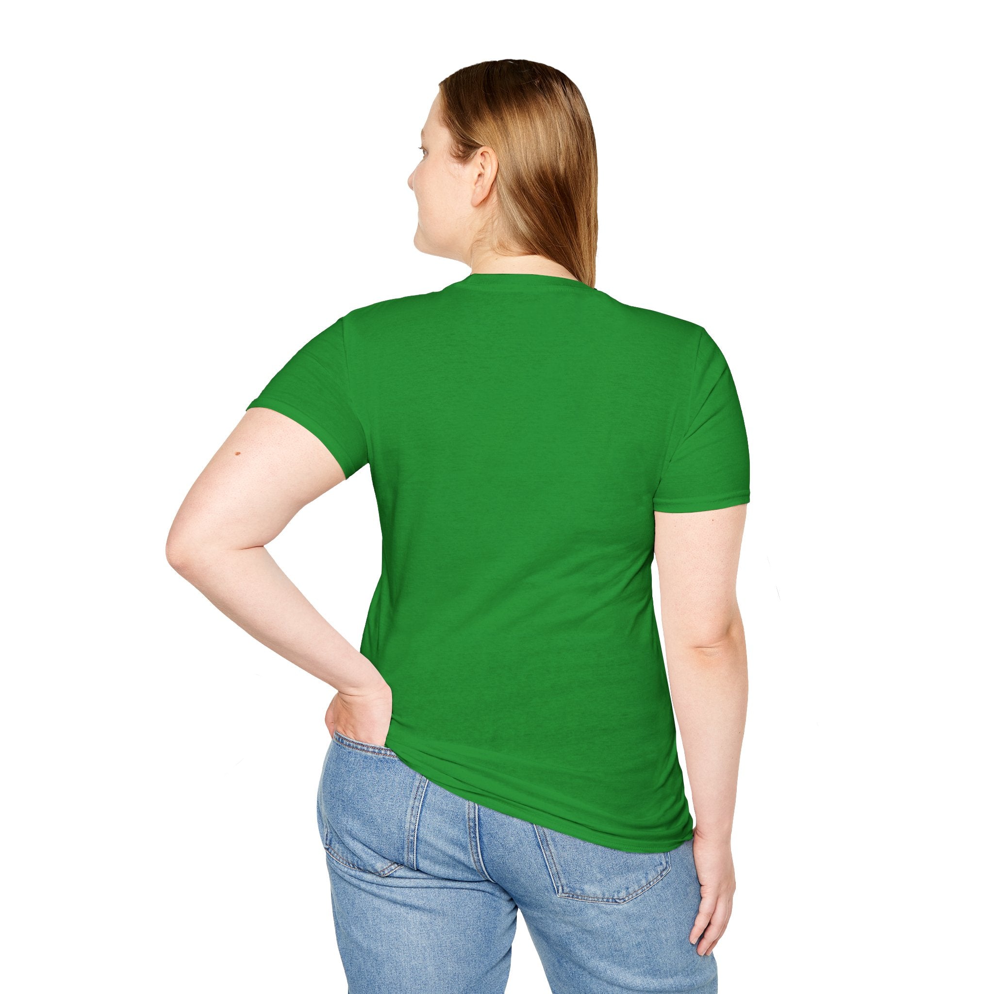 Pride Love Unisex Softstyle T-Shirt | LGBTQ+ Rainbow Heart Design