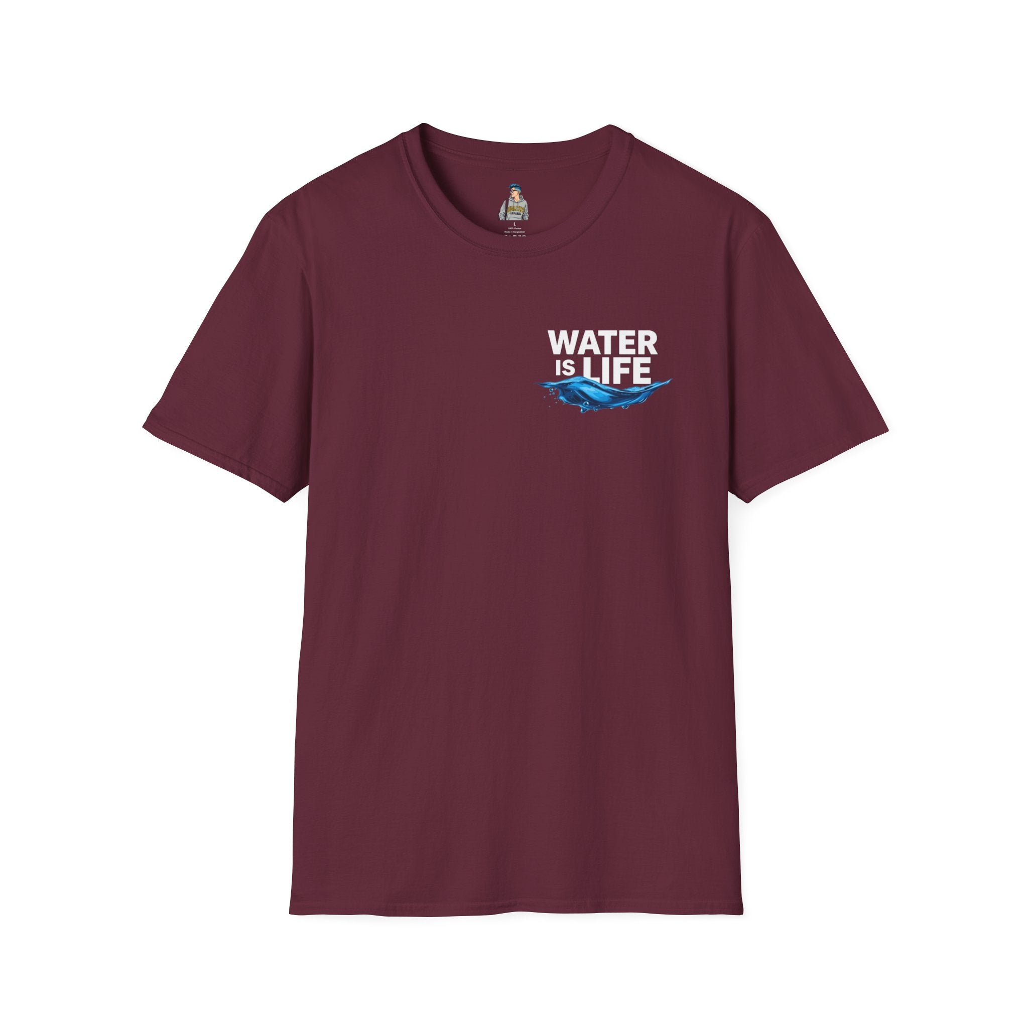 Water is Life Unisex T-Shirt | Eco-Friendly Tee for Environmentalists, Beach Lovers, Awareness Campaigns, Gifting