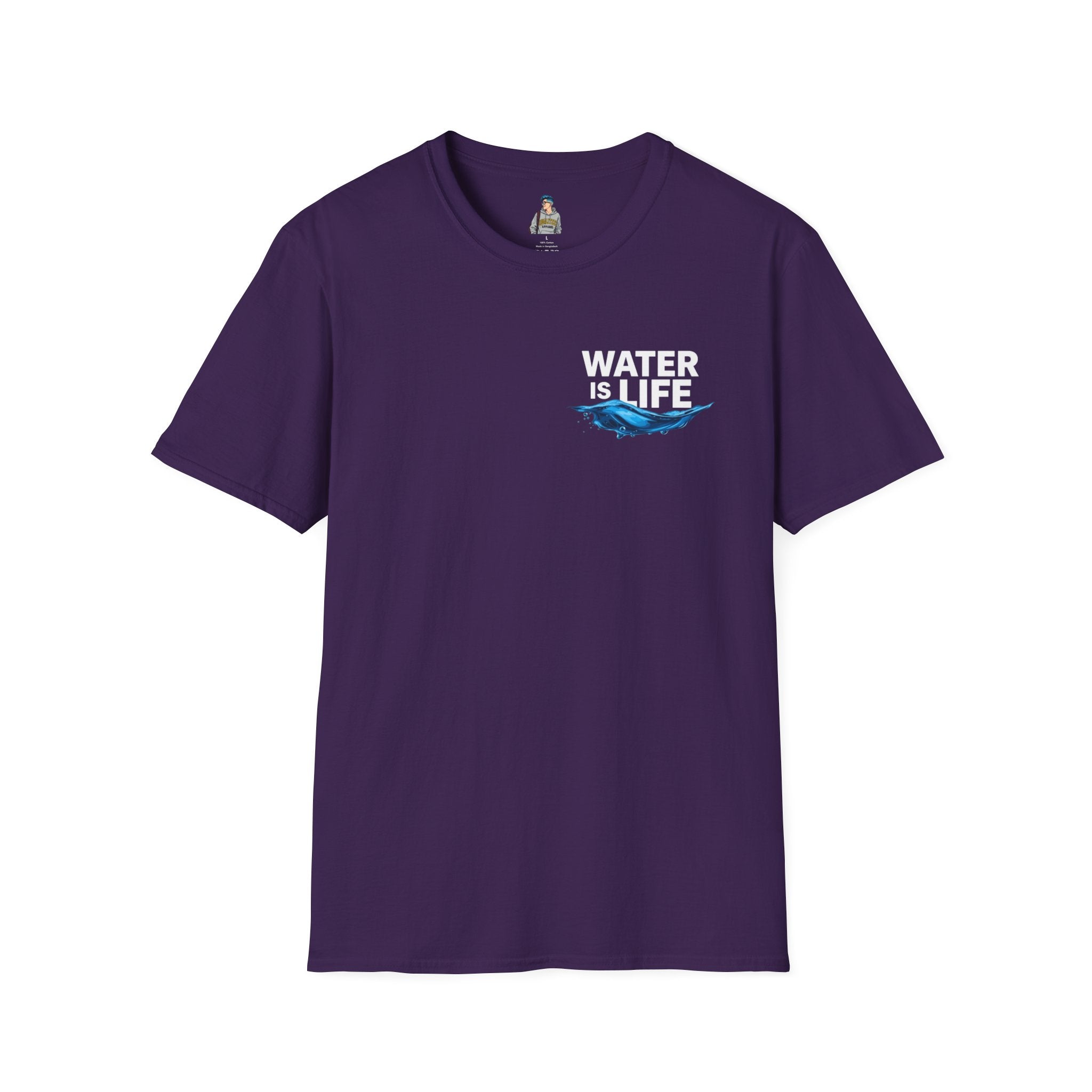 Water is Life Unisex T-Shirt | Eco-Friendly Tee for Environmentalists, Beach Lovers, Awareness Campaigns, Gifting