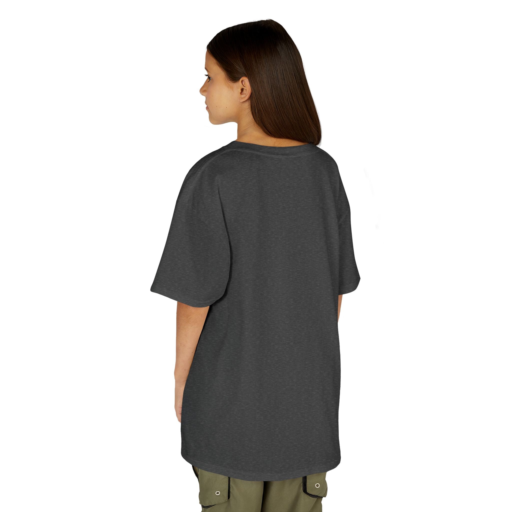 Colorful Fractal Lion Kids Heavy Cotton Tee