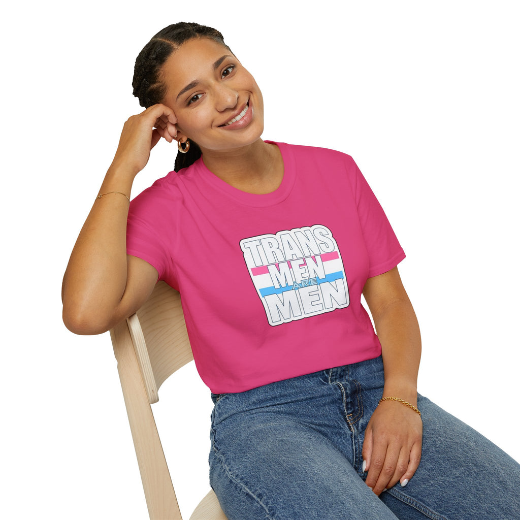 Unisex Softstyle T-Shirt - 'Trans Men Are Men' Statement Tee