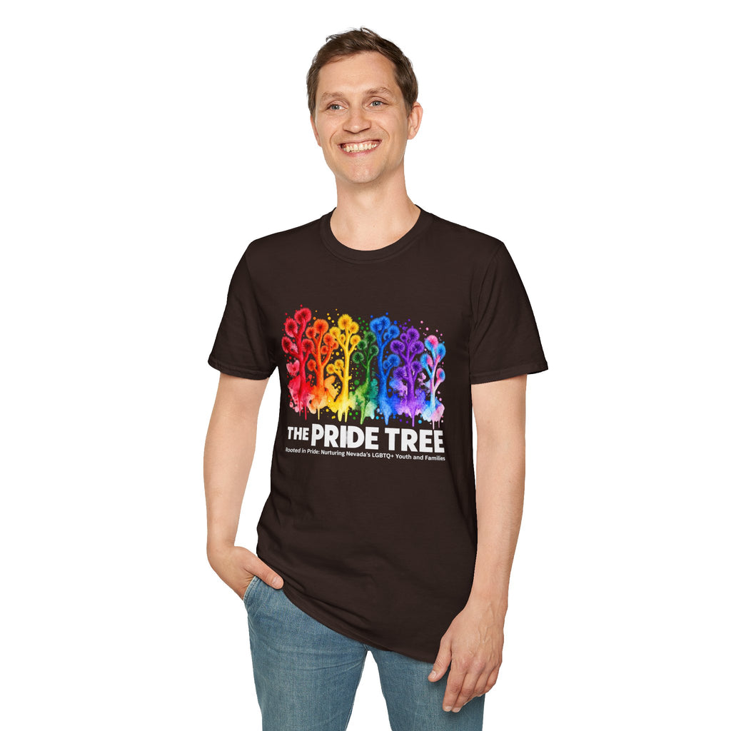 Pride Tree Las Vegas White Text T-shirt