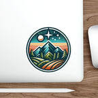 Die-Cut Stickers - Mountain Night Scene