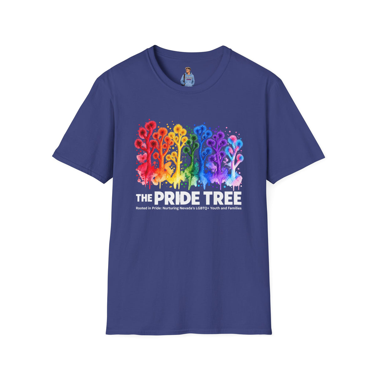 Pride Tree Las Vegas White Text T-shirt