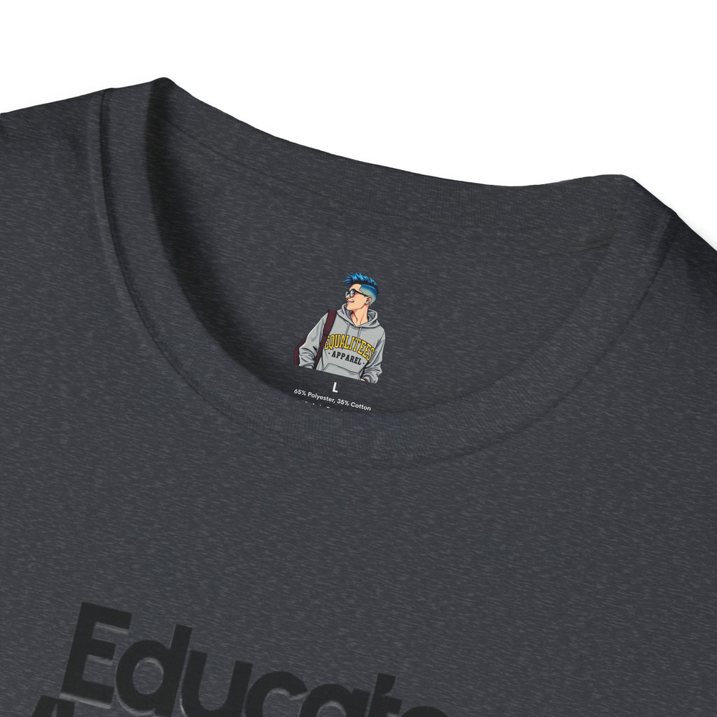 Teacher Advocate T-Shirt - Subtle Pride Educate Advocate Celebrate Design - EqualiTees.Me
