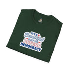 Defend Democracy Unisex Softstyle T-Shirt - Perfect for Activism and Everyday Wear