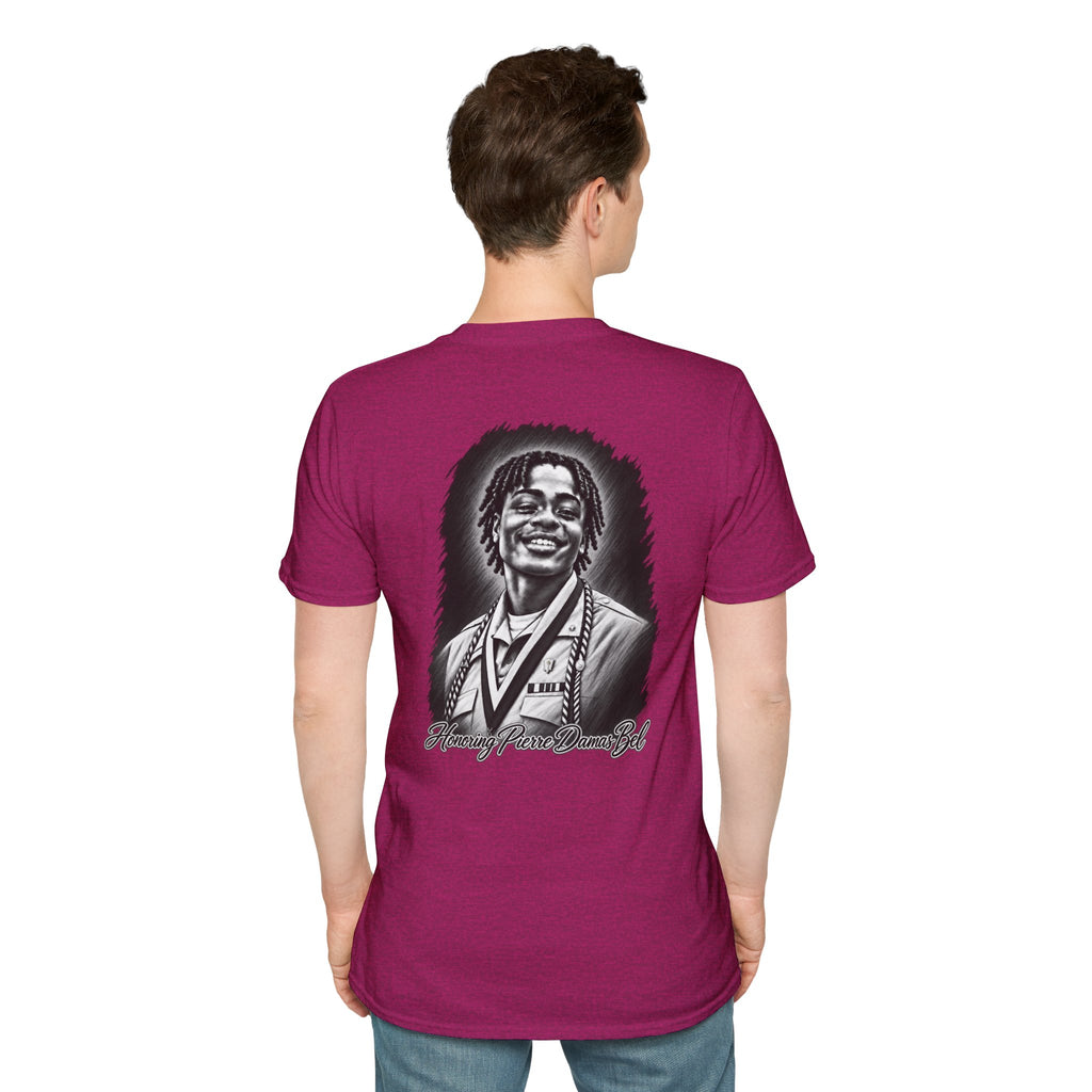 Portrait Front and Back - In Memory of Pierre Damas Bel T-Shirt