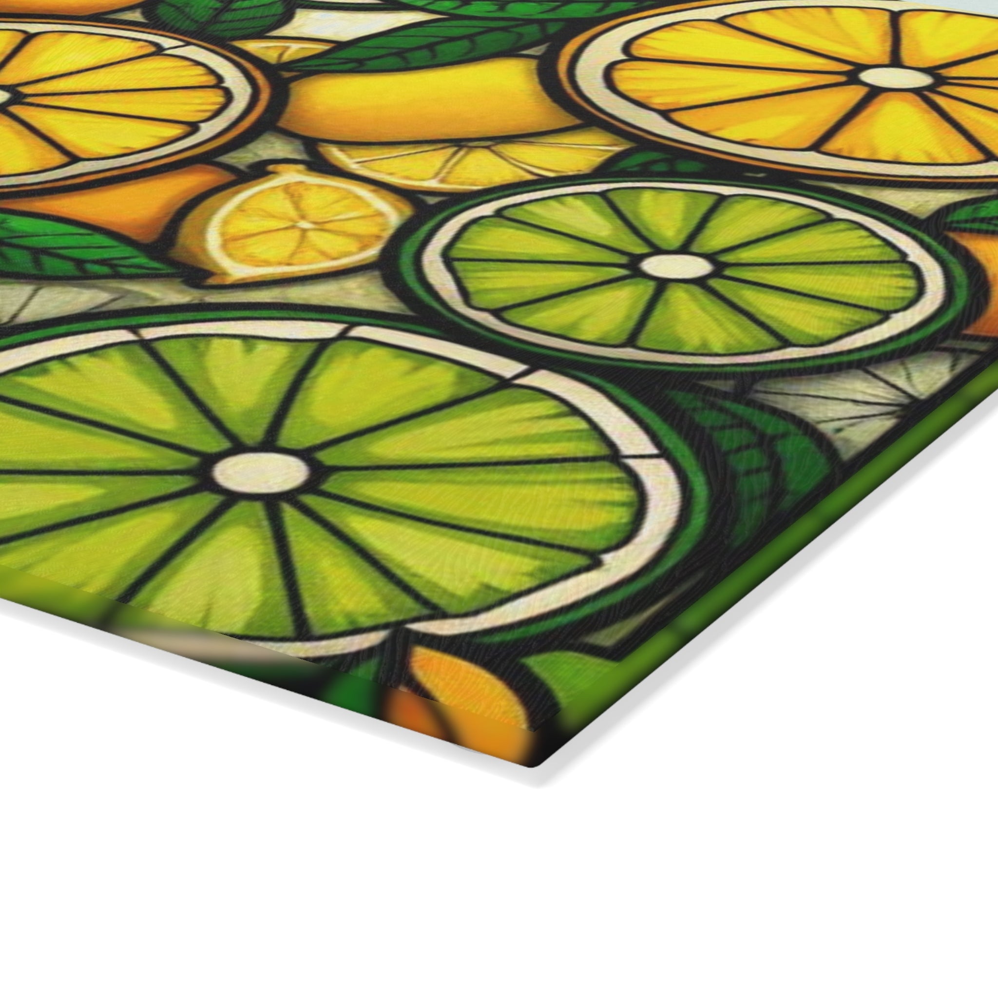 Vibrant Citrus Glass Cutting Board - Perfect for Kitchen Decor & Gifts