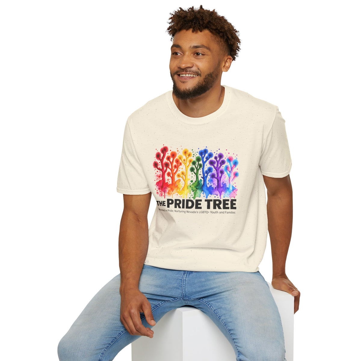 Pride Tree Las Vegas T-Shirt - Black Text