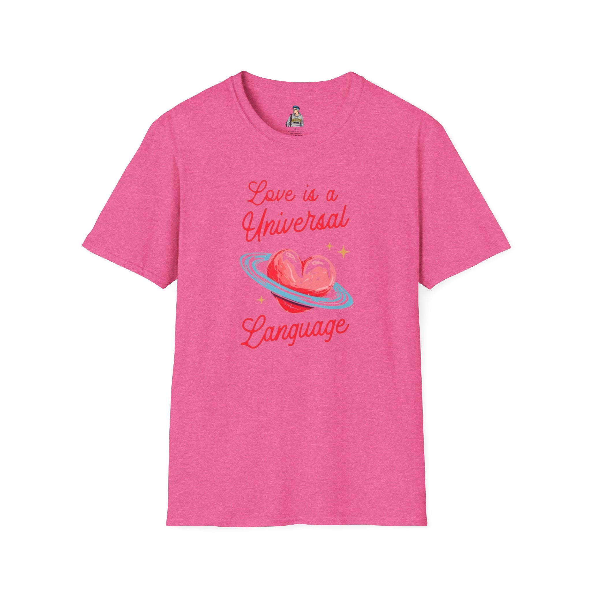 Unisex Softstyle T-Shirt - Love is a Universal Language Tee for Positive Vibes