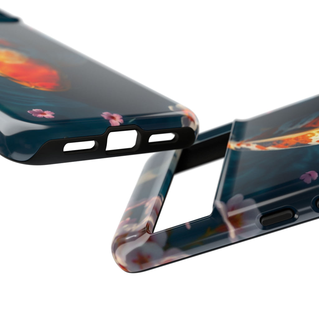 Peaceful Koi Cherry Blossom Tough Cases For Android & iPhone