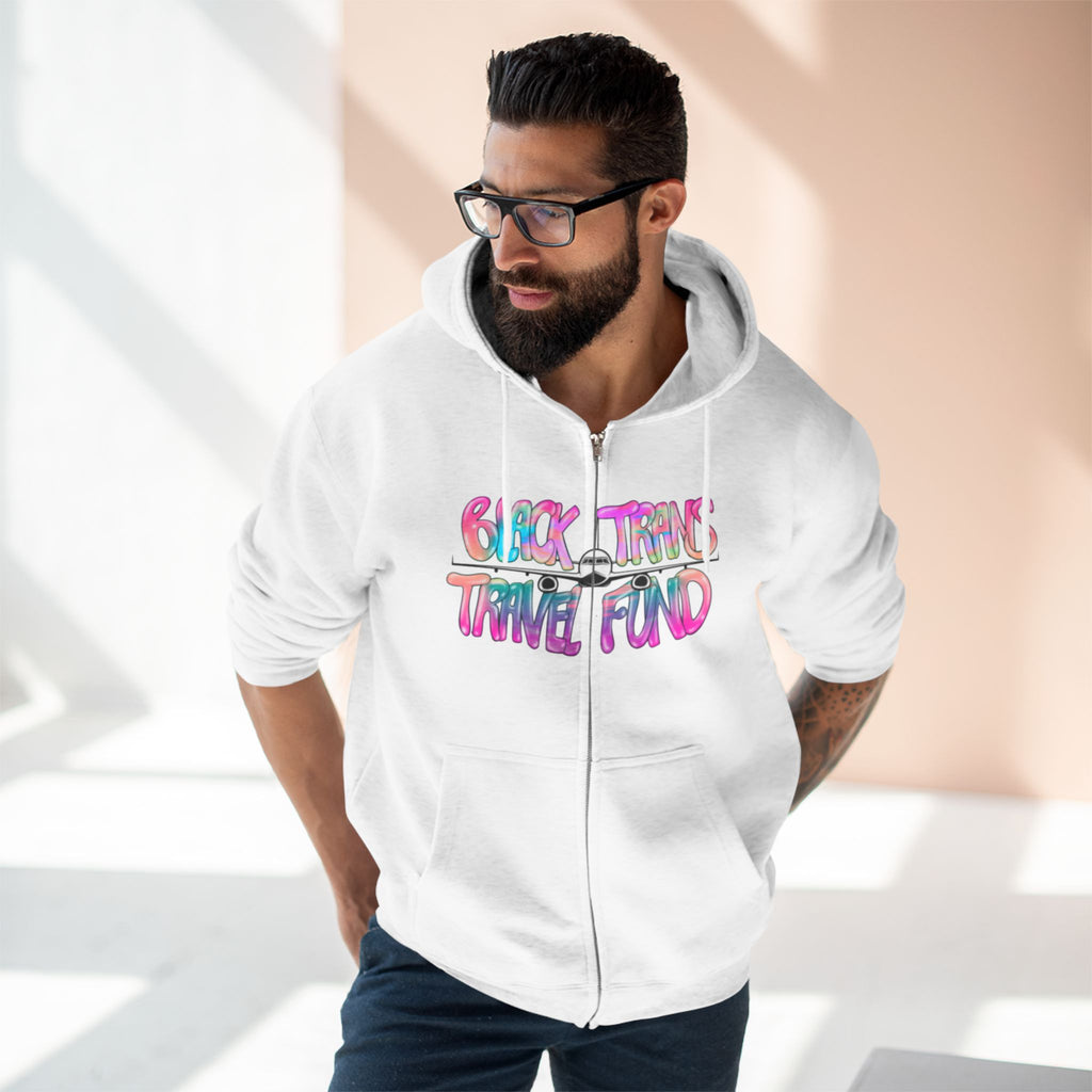 BTTF - Black Trans Travel Fund Unisex Zip-Up Hoodie