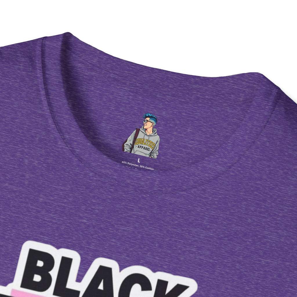 Unisex Softstyle T-Shirt - Black Trans Lives Matter Statement Tee
