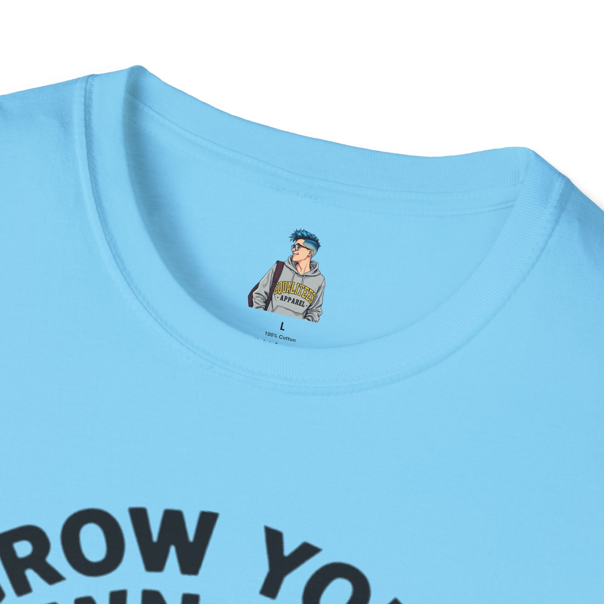 Unisex Softstyle T-Shirt - 'Grow Your Own Way' Floral Design for Queer Pride