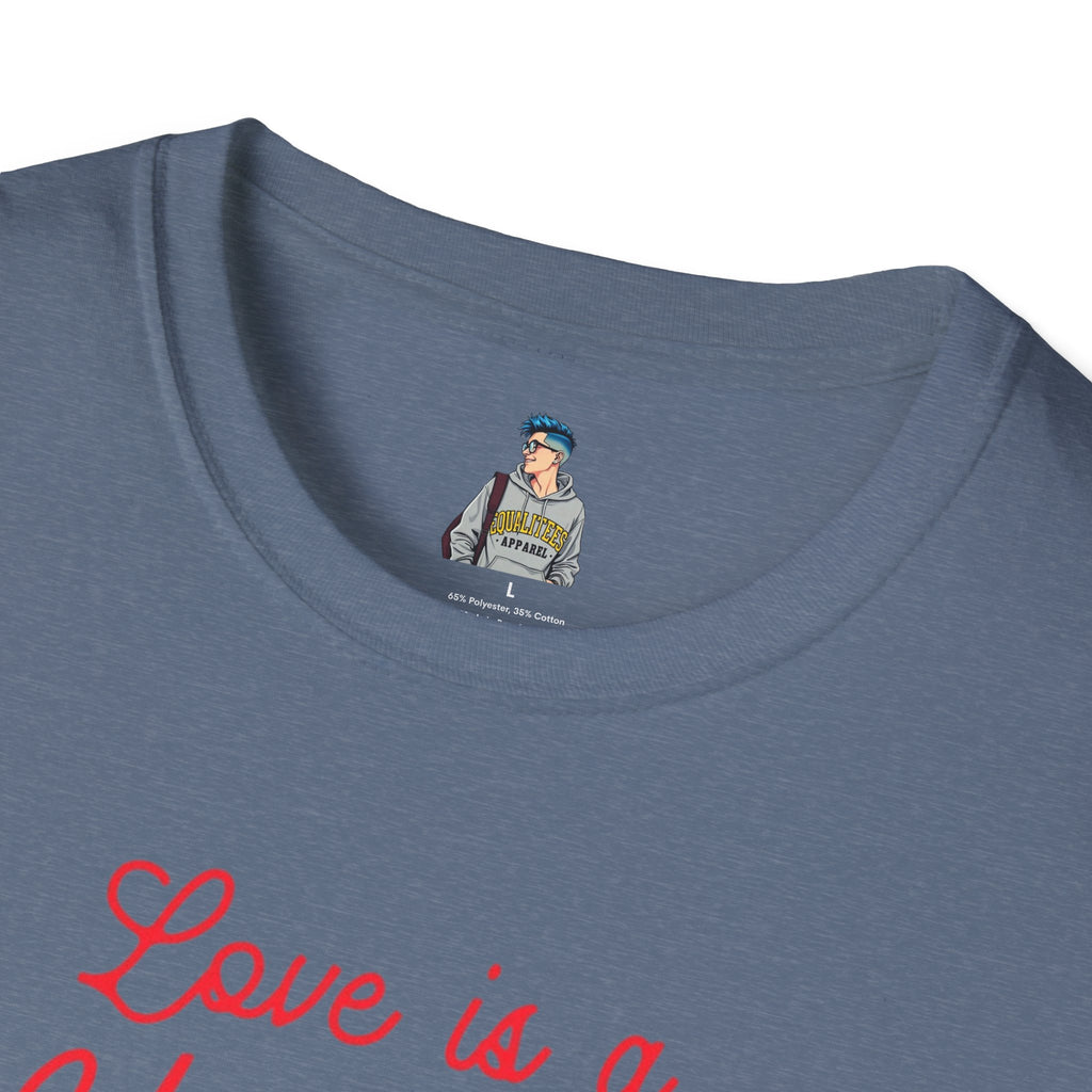 Unisex Softstyle T-Shirt - Love is a Universal Language Tee for Positive Vibes