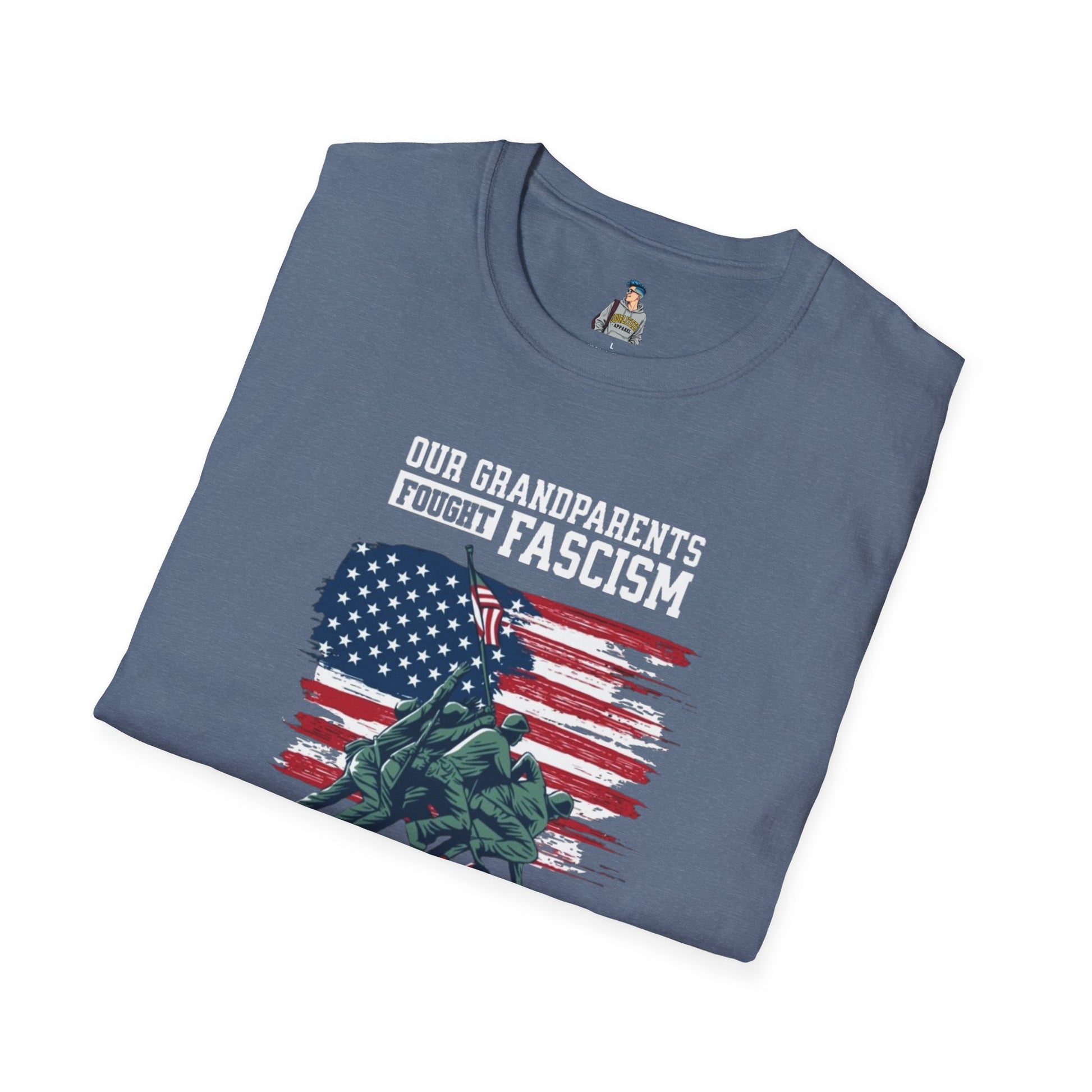 Patriotic Anti-Fascism T-Shirt - Voting for a Traitor Makes You One - Unisex Softstyle T-shirt