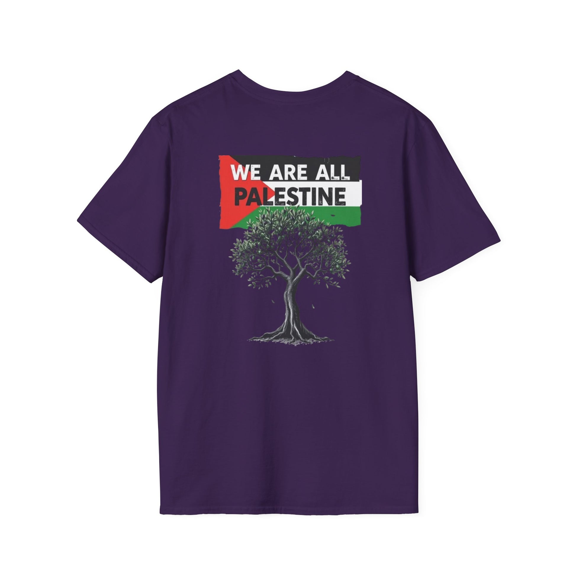 Unisex Softstyle T-Shirt: Stand with Gaza & We Are All Palestine Graphic Tee