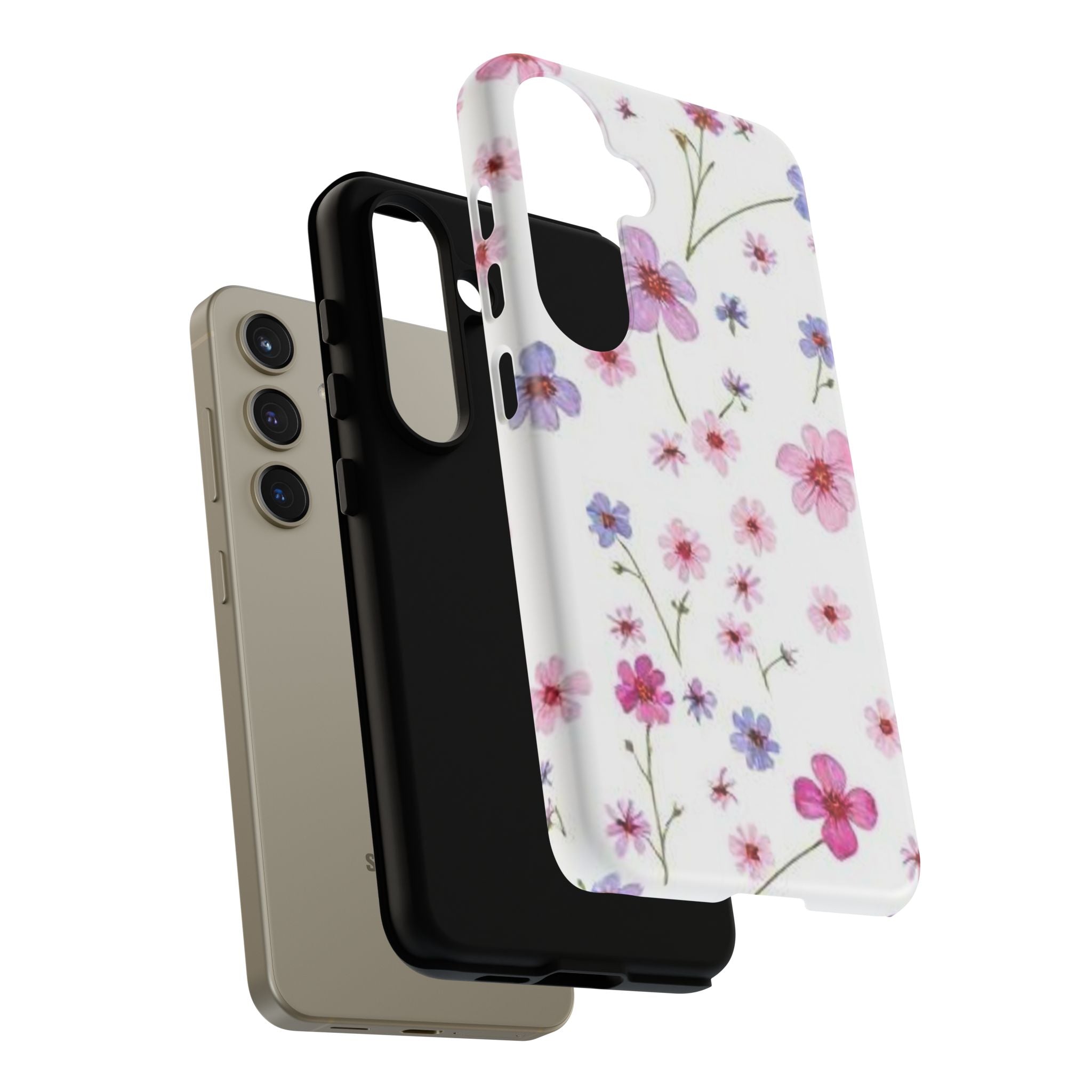 Pink Wildflower Tough Case for Android