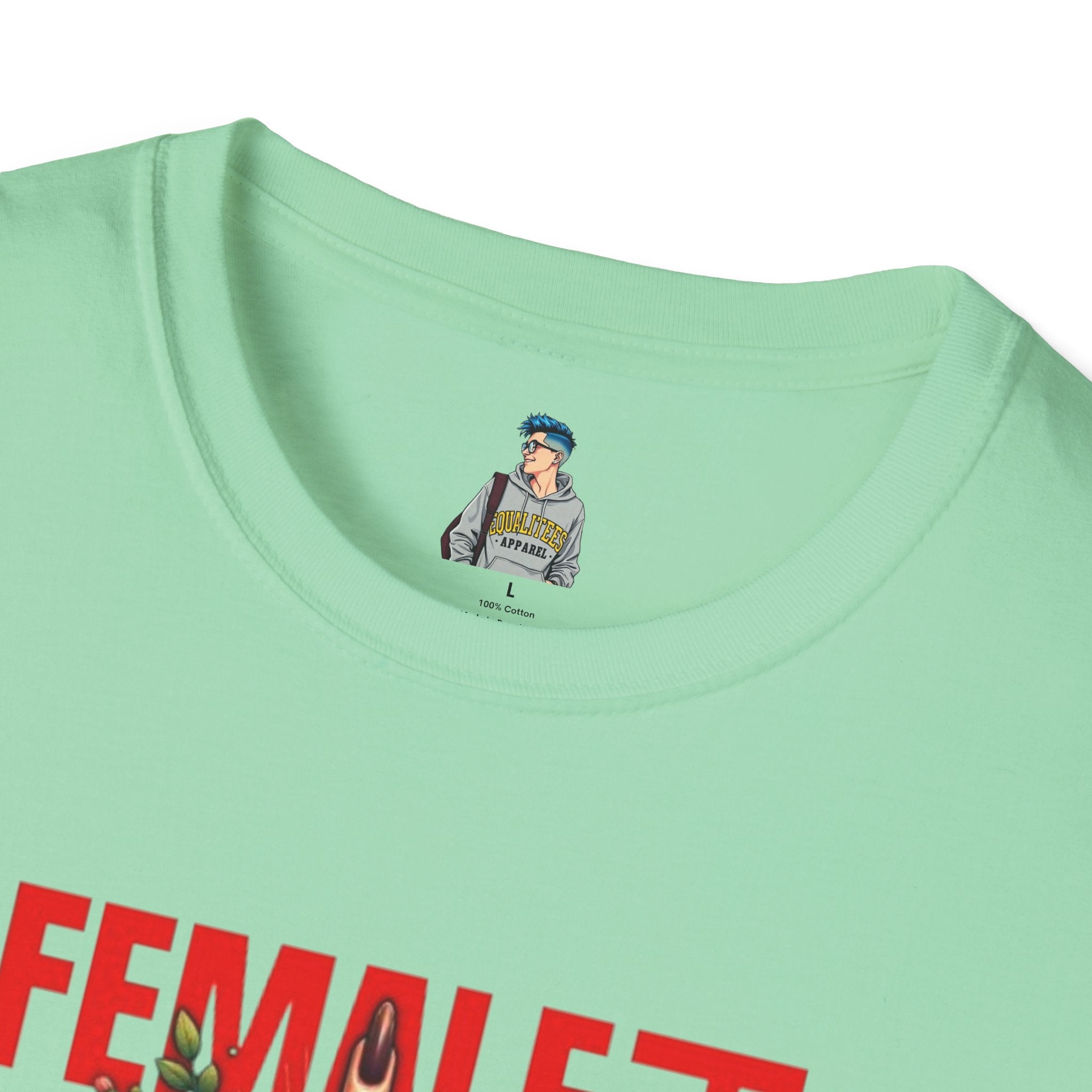 Fierce Female Unisex T-Shirt - Softstyle Floral Graphic Tee