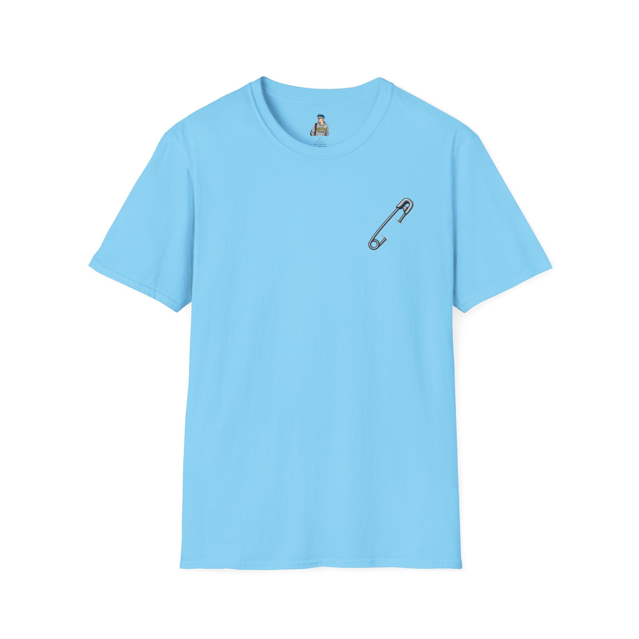 Live and Let Live Safety Pin Unisex Softstyle T-Shirt - Casual LGBTQ+ Pride Tee
