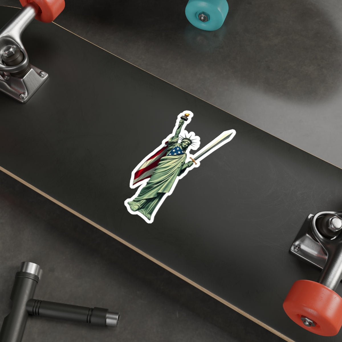 Die-Cut Stickers - Lady Liberty Defender