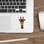 Giraffe Sticker - Die-Cut Stickers in Colorful LGBTQIA Colors