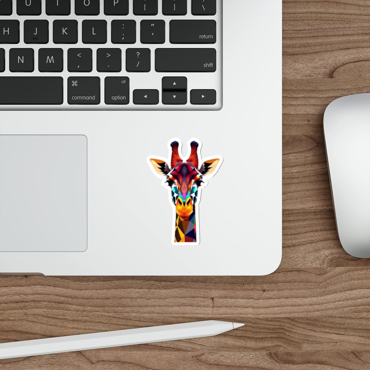 Giraffe Sticker - Die-Cut Stickers in Colorful LGBTQIA Colors