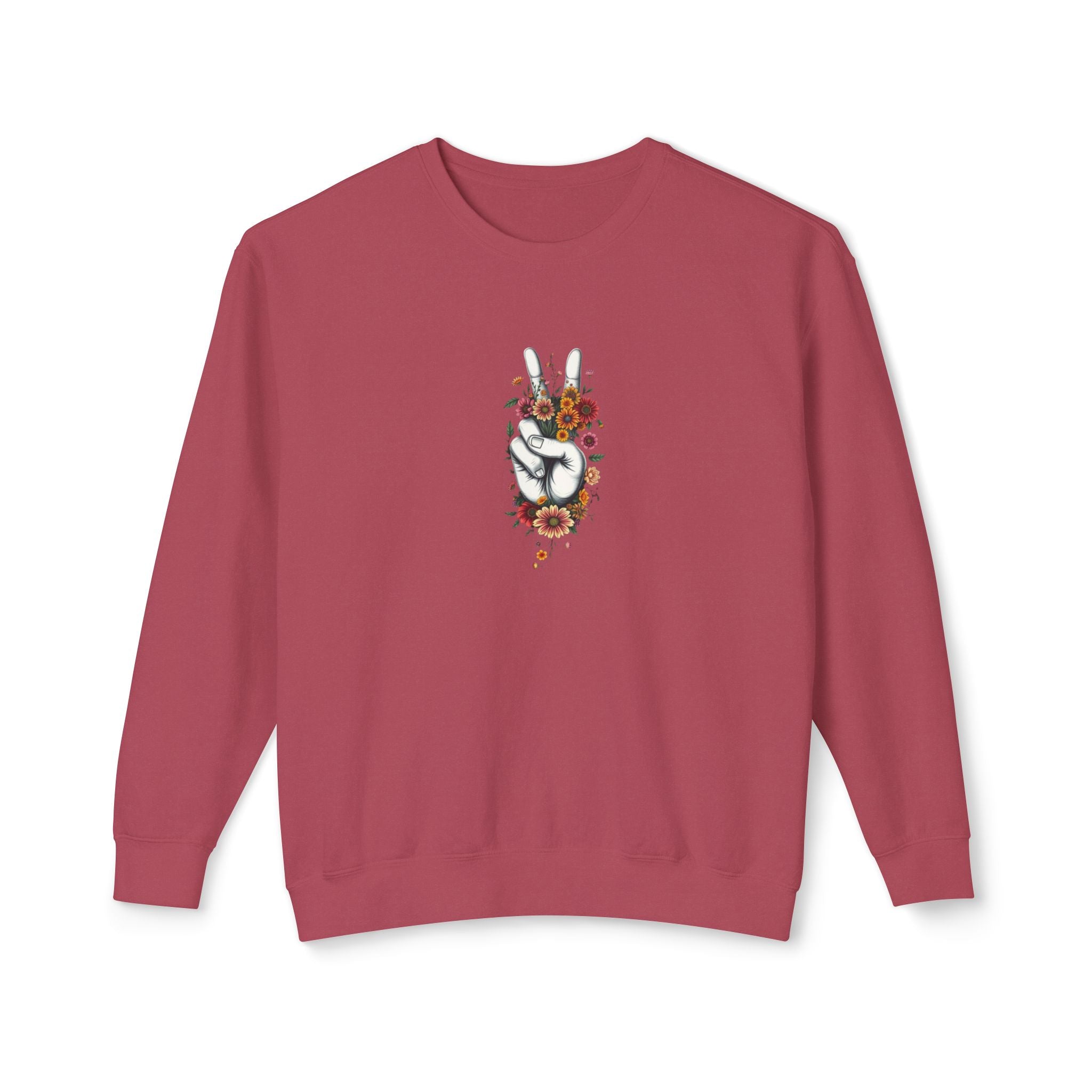 Unisex Lightweight Crewneck Sweatshirt -Grow Peace