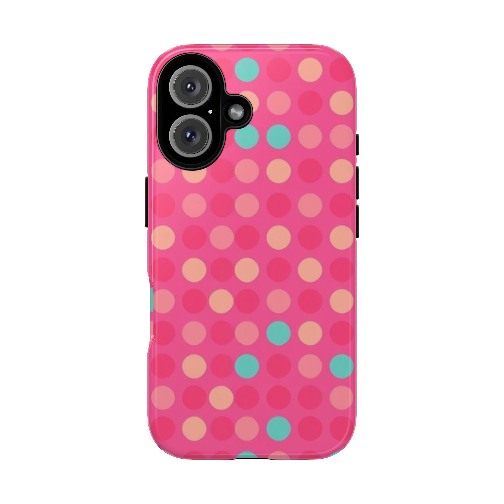 Android OR iPhone Protective Cases - Retro Polka Dots Pattern Tough Case