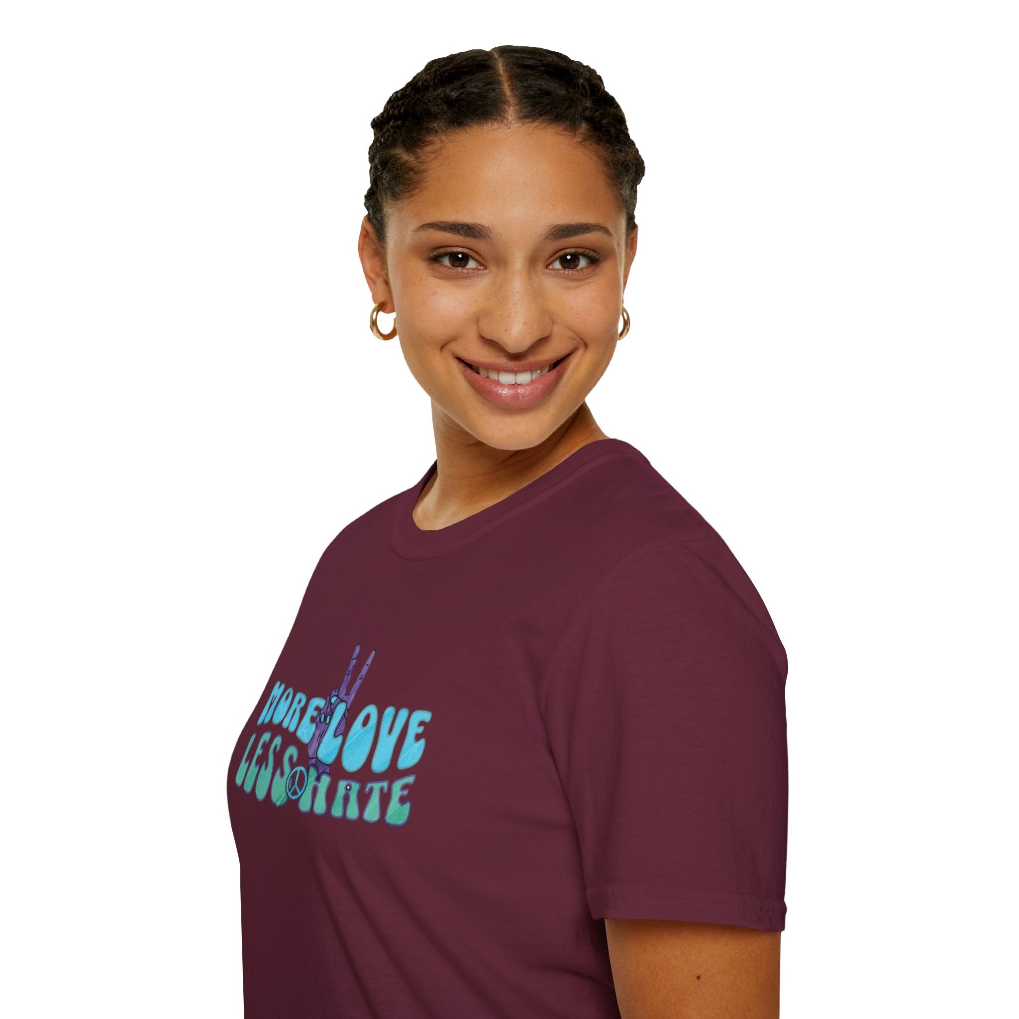 More Love Less Hate Unisex Softstyle T-Shirt