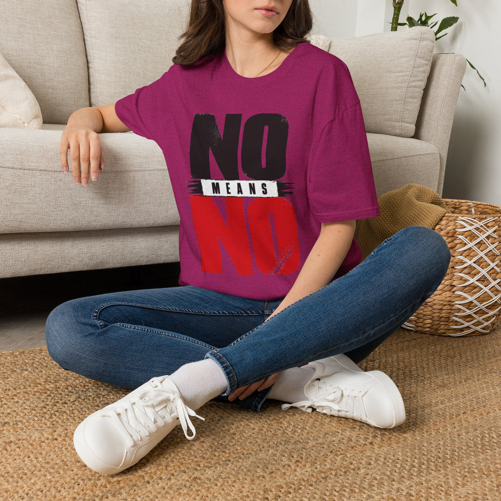 NO Means NO T-Shirt — Consent Awareness Graphic Tee