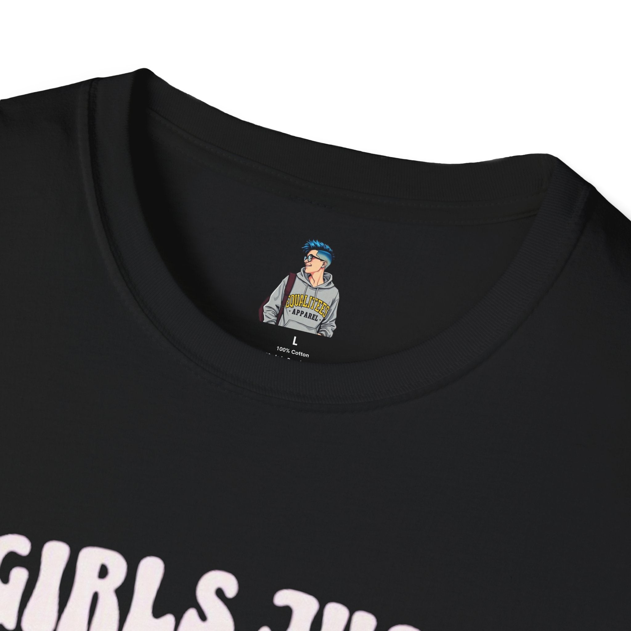 Girls Just Wanna Have Fundamental Human Rights Unisex Softstyle T-Shirt - EqualiTees.Me
