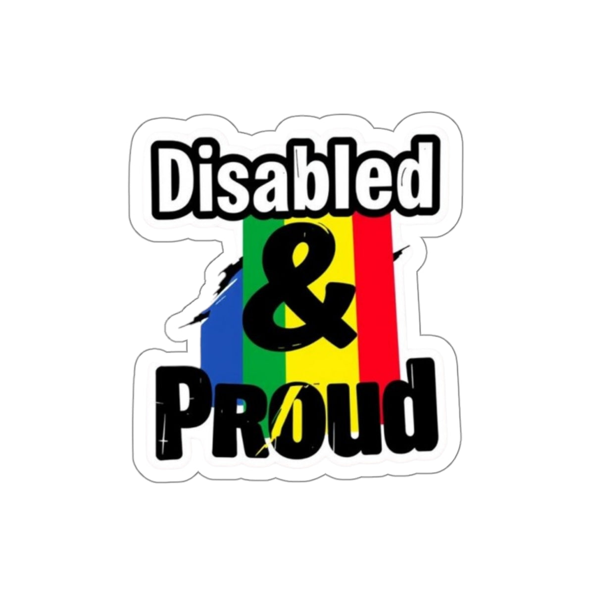 Die-Cut Stickers - DISABLED & PROUD