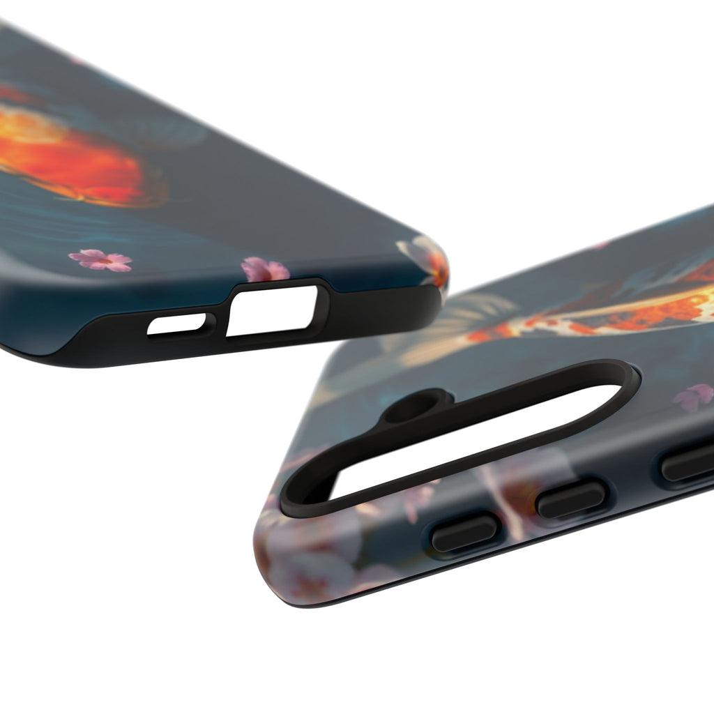 Peaceful Koi Cherry Blossom Tough Cases For Android & iPhone