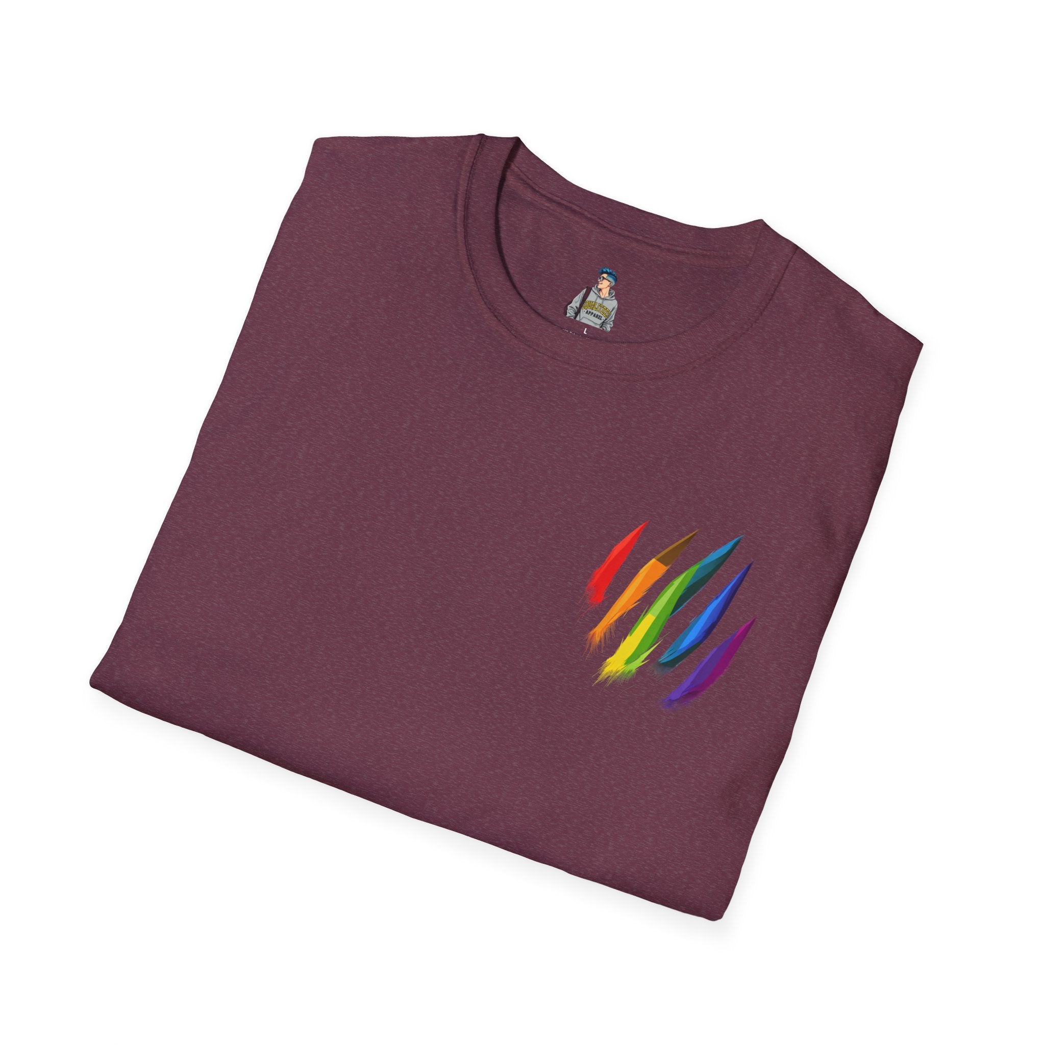 Rainbow Scratch Unisex Softstyle T-Shirt - Casual Comfort for All Occasions