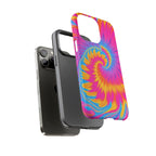 Vibrant Tie-Dye Swirl Protective Tough Case for iPhone