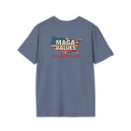 Unisex Softstyle T-Shirt - 'Patriots Don't Vote for Traitors' with USA Flag Design